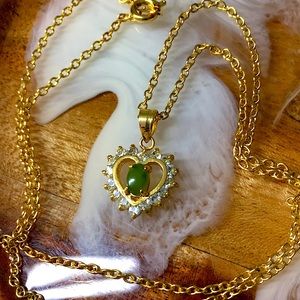 🖤NEW💕Jade heart pendant necklace